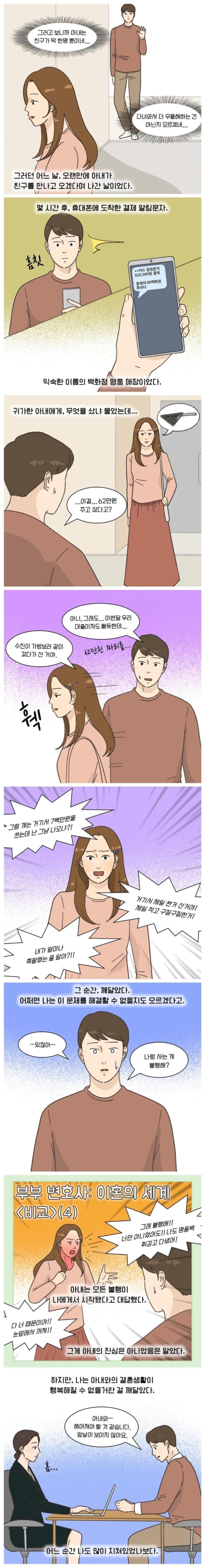 친구와 비교하다가 이혼한 부부