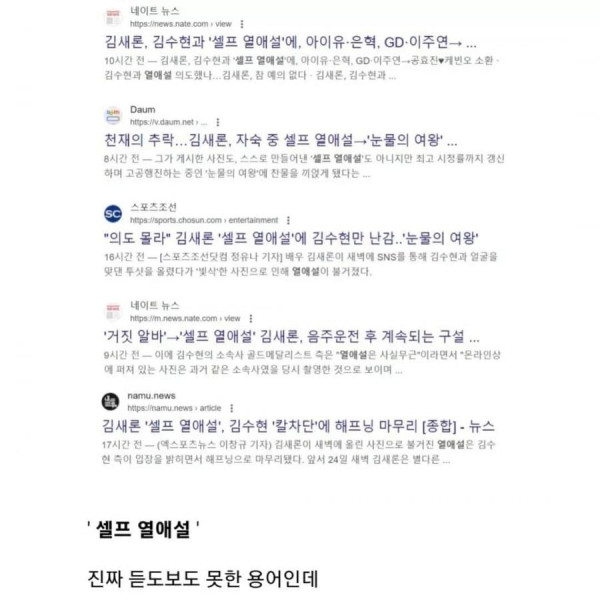 김새론용 신조어