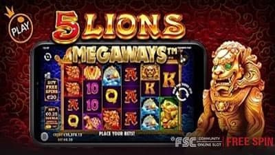 5 Lions Megaways [ 5 라이언즈 메가웨이즈 ] - 무료 슬롯 게임