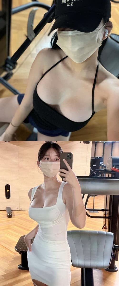 헬스장 셀카