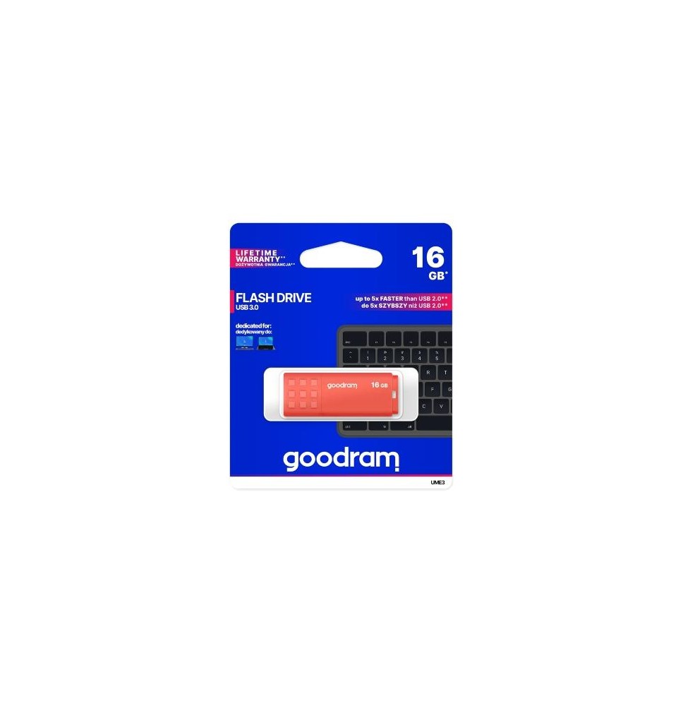 Pendrive GoodRAM 64GB UME3 orange USB 3.0 - retail blister