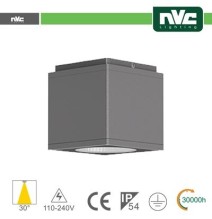 Downlight Cubo LED IP54 da soffitto - 12W 960lm 3000k 85°