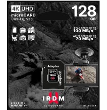 microSD 128GB CARD UHS I U3 + adapter - retail bliste