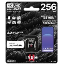 microSD IRDM by GOODRAM 256GB UHS I U3 A2 + adapter