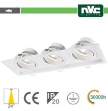 Incasso Multi lampada - 27w (3x9w) 4000k 2160lm 24°