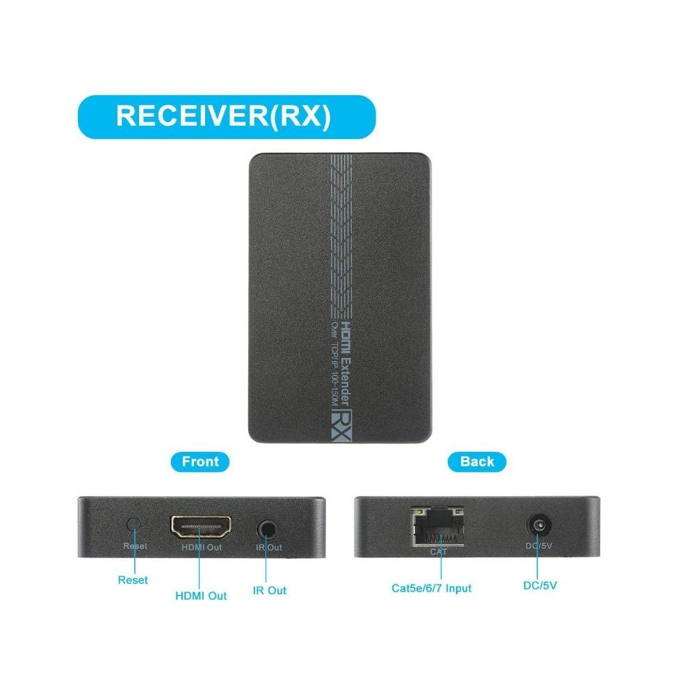 Ricevitore HDMI SINGOLO, abbinato a VK-100ER,over TCP/IP