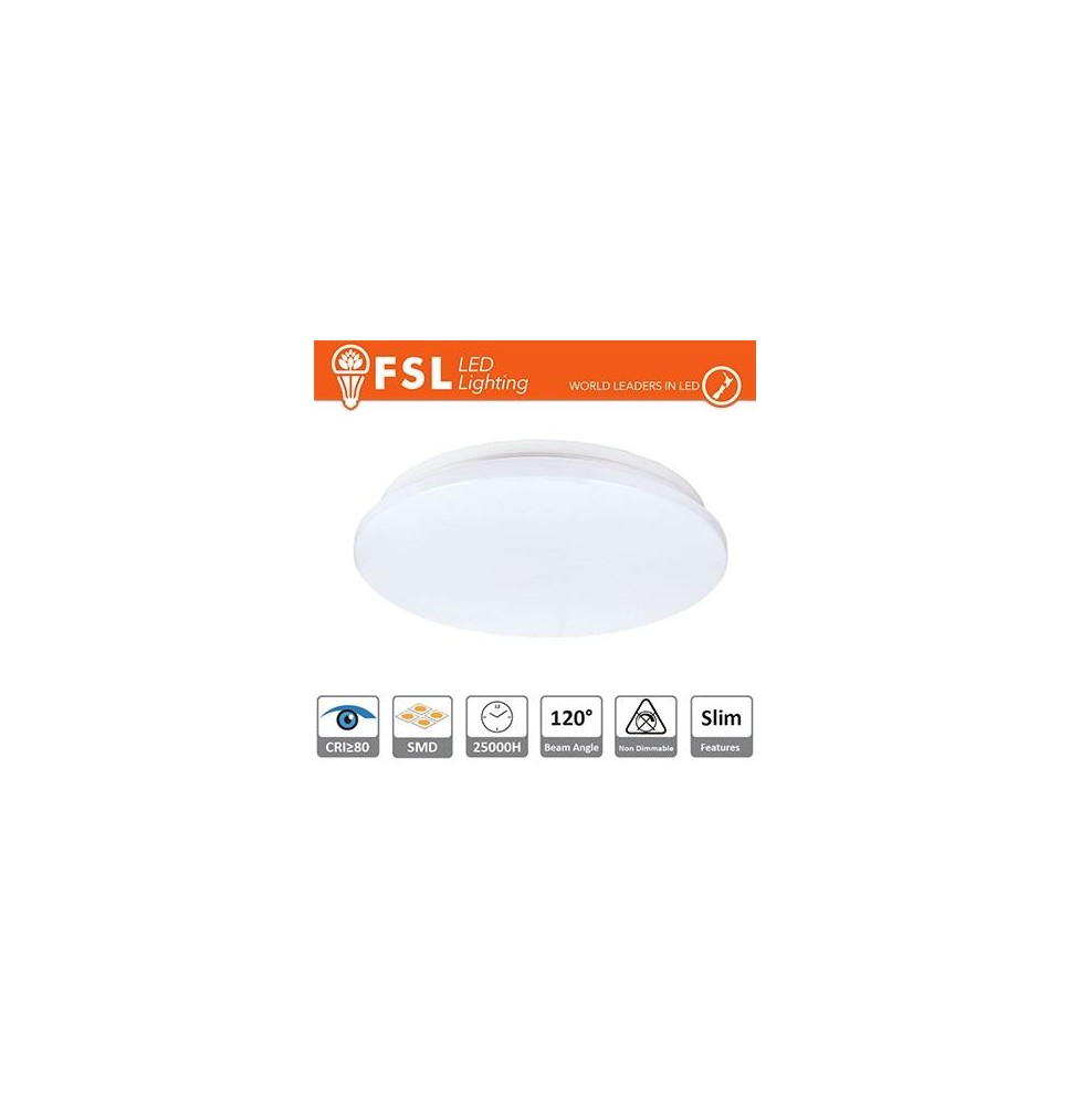 Plafoniera LED 25W 5700K 120° 38x5,5cm CRI80