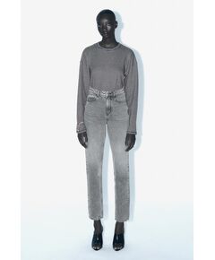 Zara Джинсы mom-fit с высокой посадкой z1975 , Цвет: Серый, Размер: 32