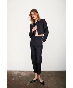 Zara Джинсовые брюки с высокой талией z1975 topstitched , Цвет: Синий, Размер: XS