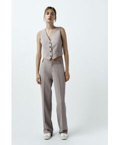 Zara Мужские брюки с петлями для ремня , Цвет: Серый, Размер: XS