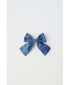 Zara   denim hair clip with bow 