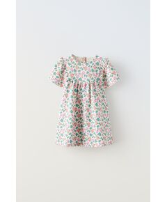 Zara Платье с джаккардовым узором , Цвет: Бежевый, Размер: 1½ лет (86 см)