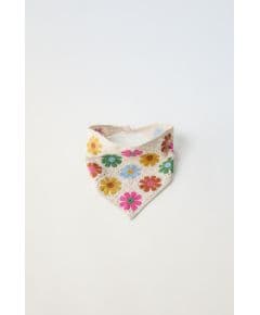 Zara   floral crochet knit bandana 