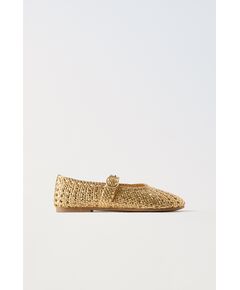 Zara Openwork ballerinas , Цвет: Металлик, Размер: 29 (18,3 см)