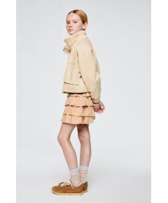 Zara Короткая парка с макси-карманами , Цвет: Бежевый, Размер: 6-7 лет (120 см)