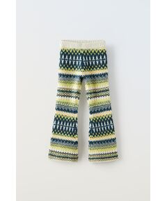 Zara Брюки-леггинсы с широким поясом из коллекции лыжной одежды jacquard knit trousers , Цвет: multicolor, Размер: 6-7 лет (120 см)