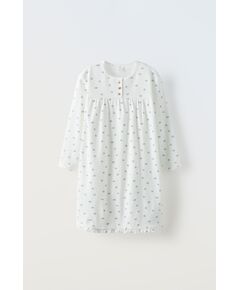 Zara   6-14 лет/ ночная ночная туника с ромбическими отводами , Цвет: Бежевый, Размер: 6-7 лет (120 см)