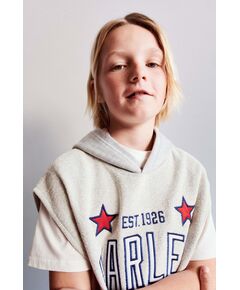 Zara Жилетка с капюшоном harlem globetrotters © , Цвет: Серый, Размер: 6-7 лет (120 см)