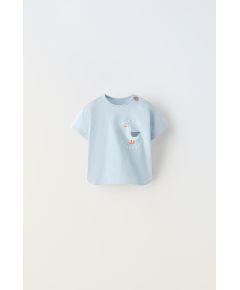 Zara Футболка seagull t-shirt , Цвет: Синий, Размер: 3-6 месяцев (68 см)