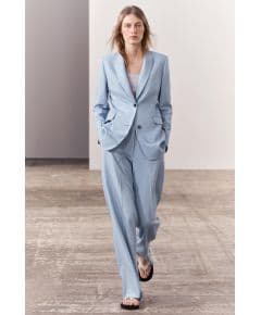 Zara Коллекция zw fitted buttoned blazer , Цвет: Синий, Размер: XS