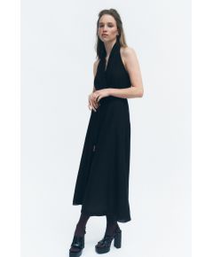 Zara   zw collection halter midi dress , Цвет: Черный, Размер: XS