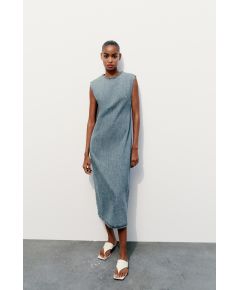 Zara   denim trf midi dress , Цвет: Синий, Размер: XS