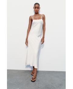 Zara   midi cami dress , Цвет: Белый, Размер: XS