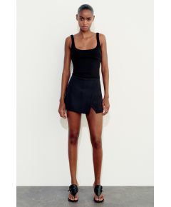 Zara Asymmetric skort , Цвет: Черный, Размер: XS