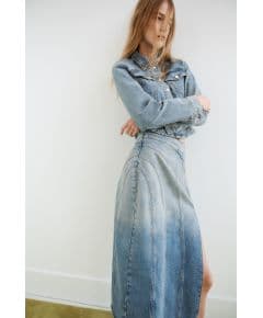 Zara Джинсовая длинная юбка z1975 denim , Цвет: Синий, Размер: XS