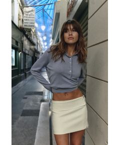 Zara Мини-юбка с поясом , Цвет: Жёлтый, Размер: XS