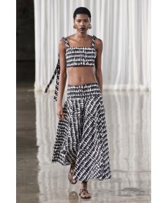 Zara Коллекция zw collection printed crop top , Цвет: Белый, Размер: XS