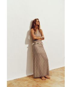 Zara Топ из принтованного тюля , Цвет: multicolor, Размер: S