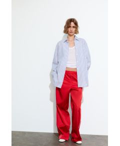 Zara Рубашка oversize gabardine , Цвет: multicolor, Размер: XS