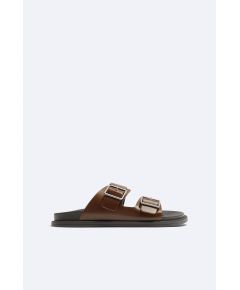 Zara   double-strap sandals , Цвет: Коричневый, Размер: 39