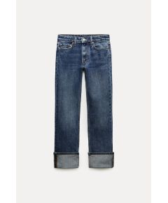 Zara   zw collection slim fit mid-rise jeans, Цвет: Синий, Размер: 32