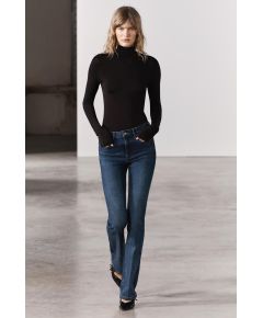 Zara  zw collection bootcut mid-rise contour jeans , Цвет: Синий, Размер: 32