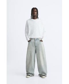 Zara Overdyed baggy jeans , Цвет: Синий, Размер: EU 34 (US 28)