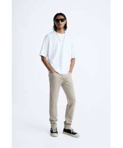 Zara Сохранение  slim fit jeans , Цвет: Бежевый, Размер: EU 36 (US 29)