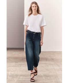 Zara  zw relaxed fit mid-rise джинсы , Цвет: Синий, Размер: 32