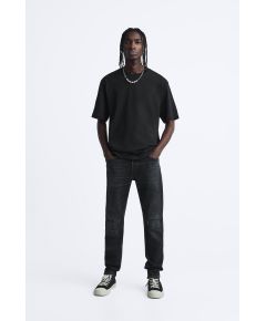 Zara   ripped slim fit jeans , Цвет: Черный, Размер: EU 38 (US 30)