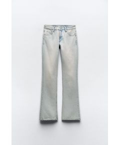 Zara   trf bootcut mid-rise jeans , Цвет: Синий, Размер: 42