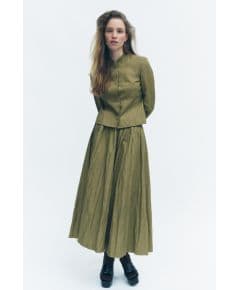 Zara Коллекция zw collection: короткая куртка с карманом
короткая куртка из хлопкового смесового материала, Цвет: Зеленый, Размер: XS