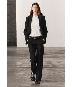 Zara Коллекция zw collection flared trousers , Цвет: Черный, Размер: XS