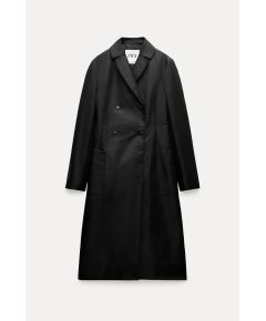 Zara Сохрани  zw collection technical trench coat , Цвет: Черный, Размер: XS