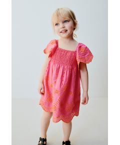 Zara Платье с короткими рукавами и прямым вырезом, Цвет: Розовый, Размер: 1½ лет (86 см)