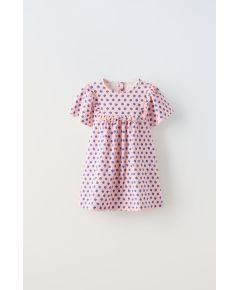 Zara Платье с джаккардовым узором , Цвет: Розовый, Размер: 1½ лет (86 см)