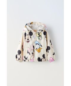 Zara Дождевик с капюшоном minnie mouse © disney, изготовленный из специальной водоотталкивающей ткани, Цвет: Бежевый, Размер: 1½ лет (86 см)