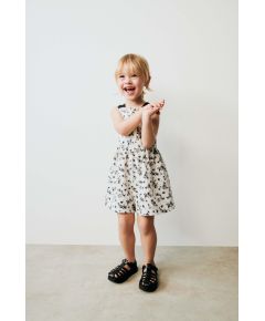 Zara Платье из ткани с принтом , Цвет: Бежевый, Размер: 1½ лет (86 см)