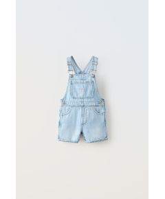 Zara Короткие комбинезоны с застежками и ярлыком , Цвет: Синий, Размер: 1½ лет (86 см)