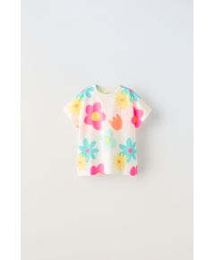 Zara Футболка с принтом , Цвет: Белый, Размер: 1½ лет (86 см)